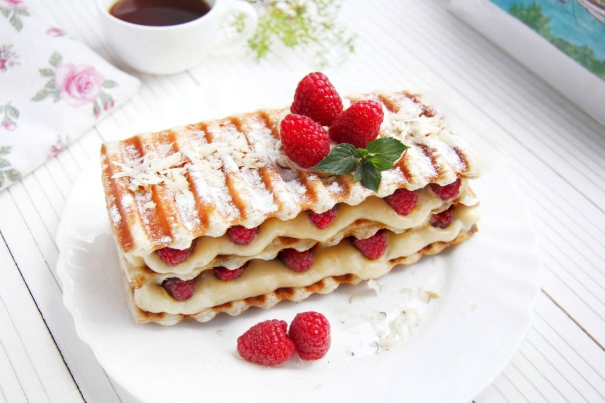 Венские вафли с карамелью