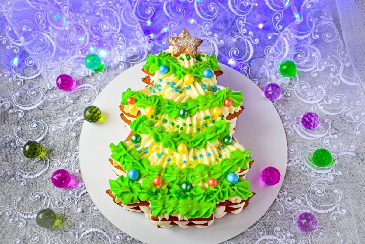 Cake Christmas Tree Shape