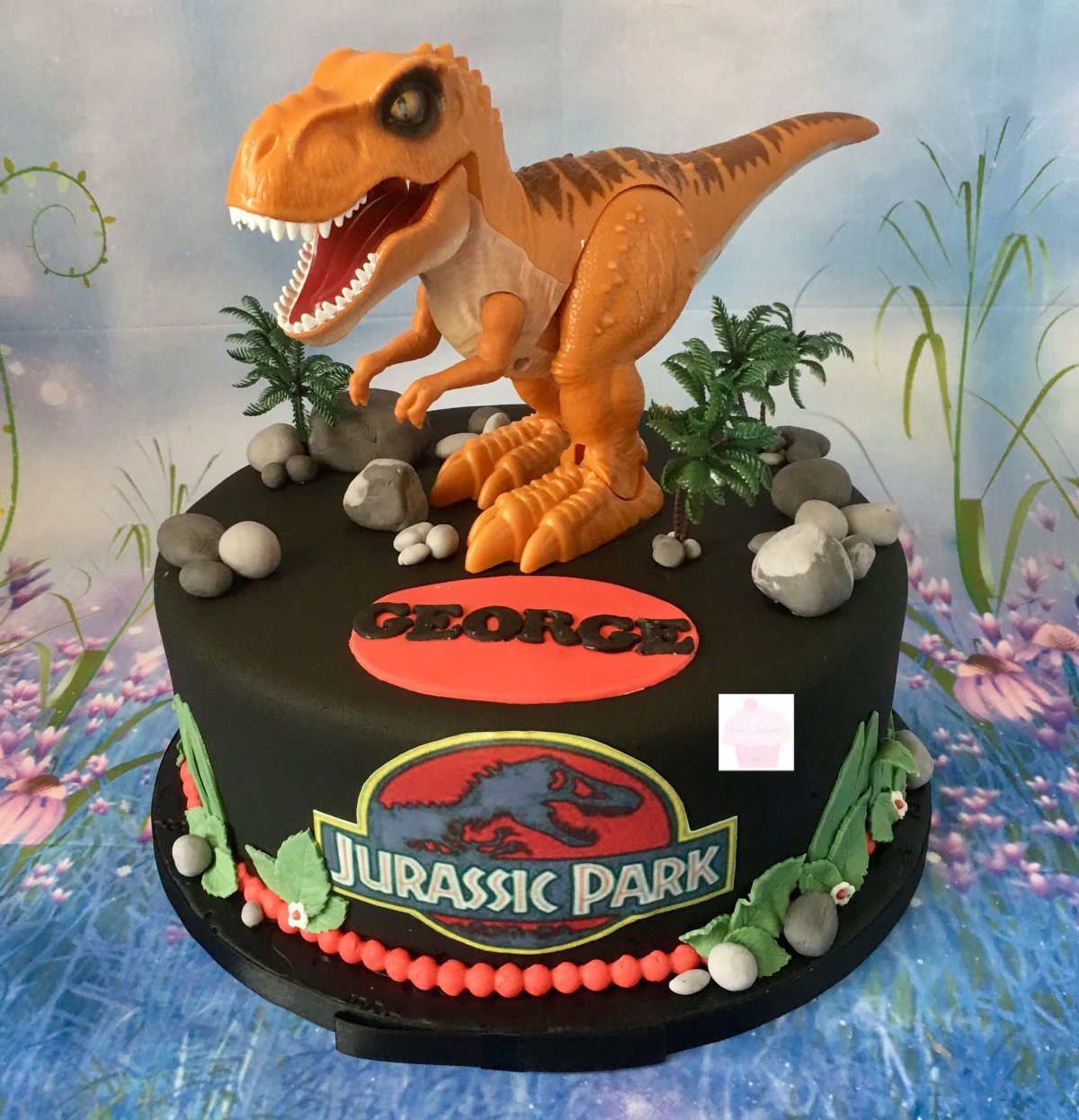 Торт с динозаврами 5 лет