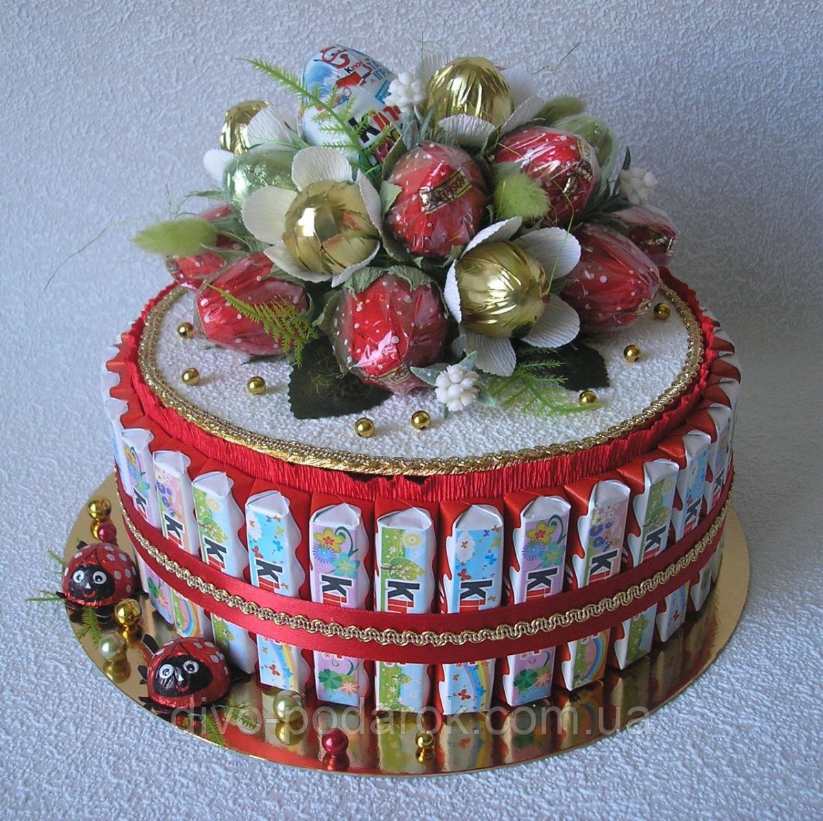 Сердце из конфет