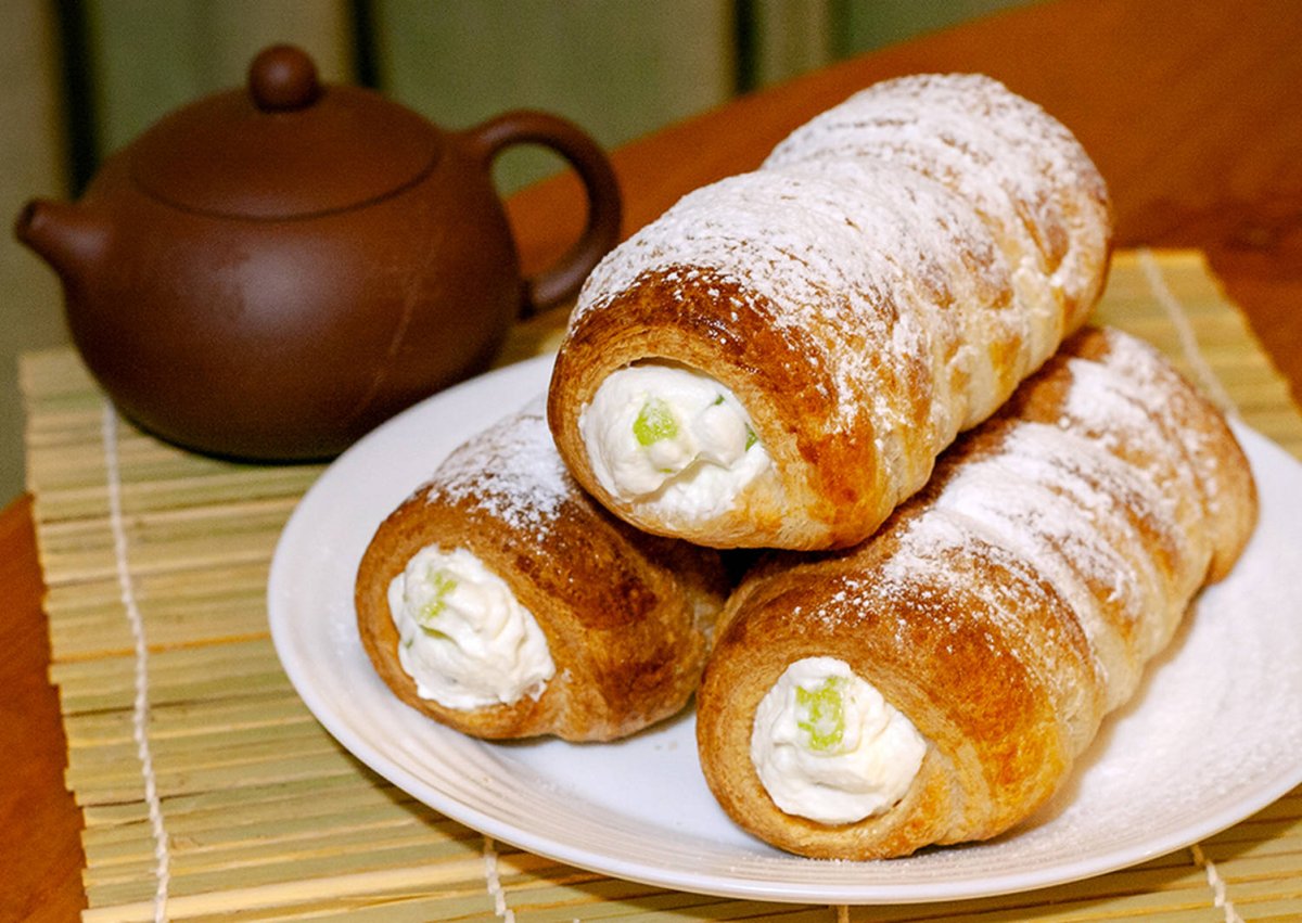 Трубочки с кремом