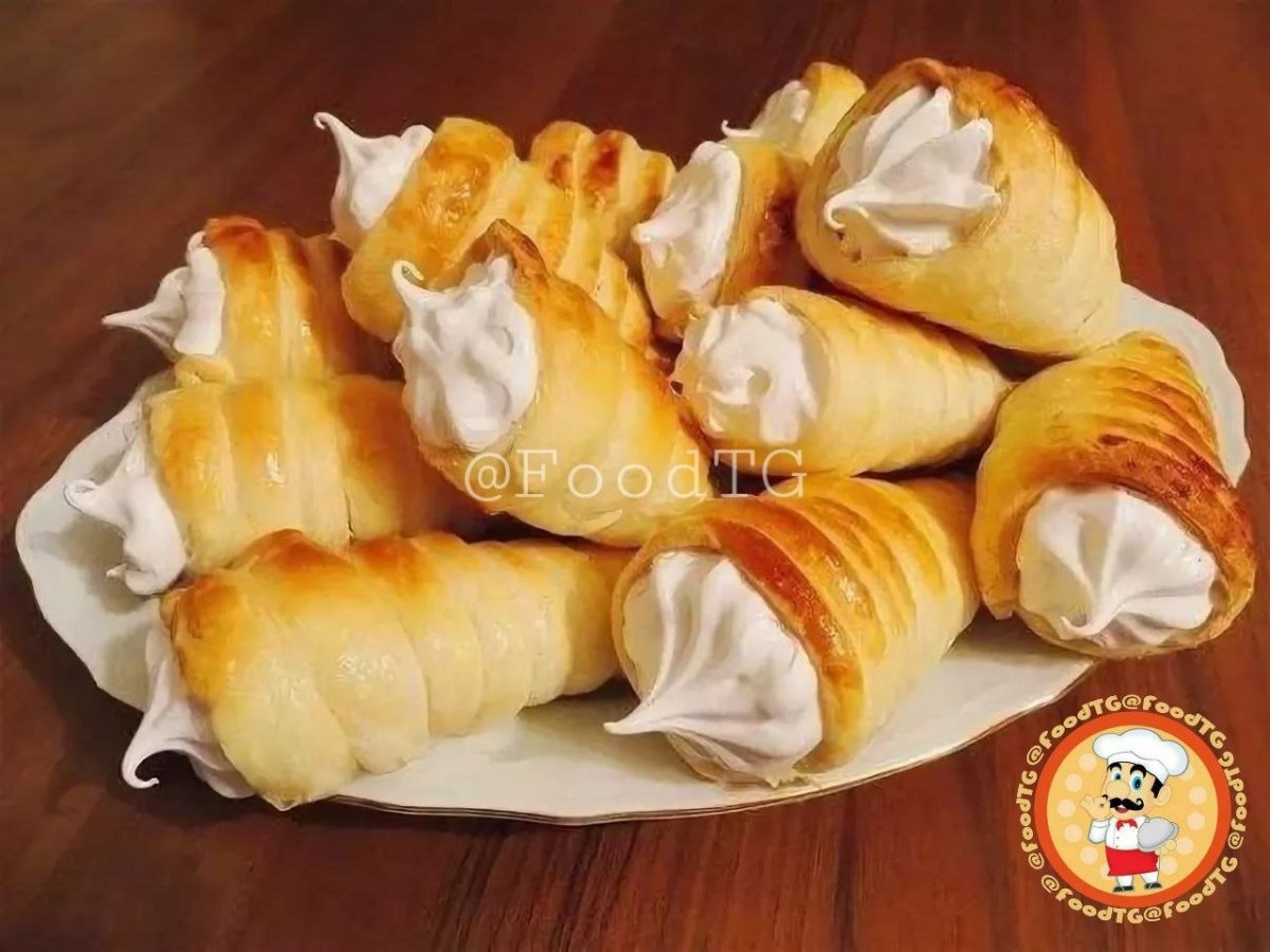 Трубочки с кремом