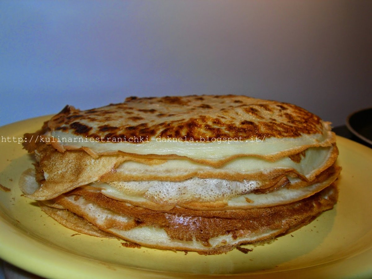 Блины с молоком
