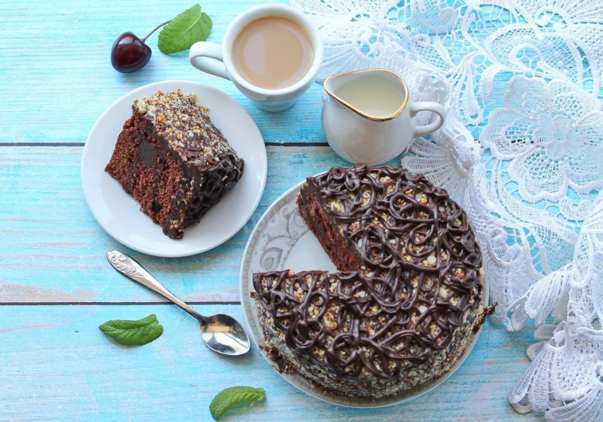 Шоколадный кекс в кружке
