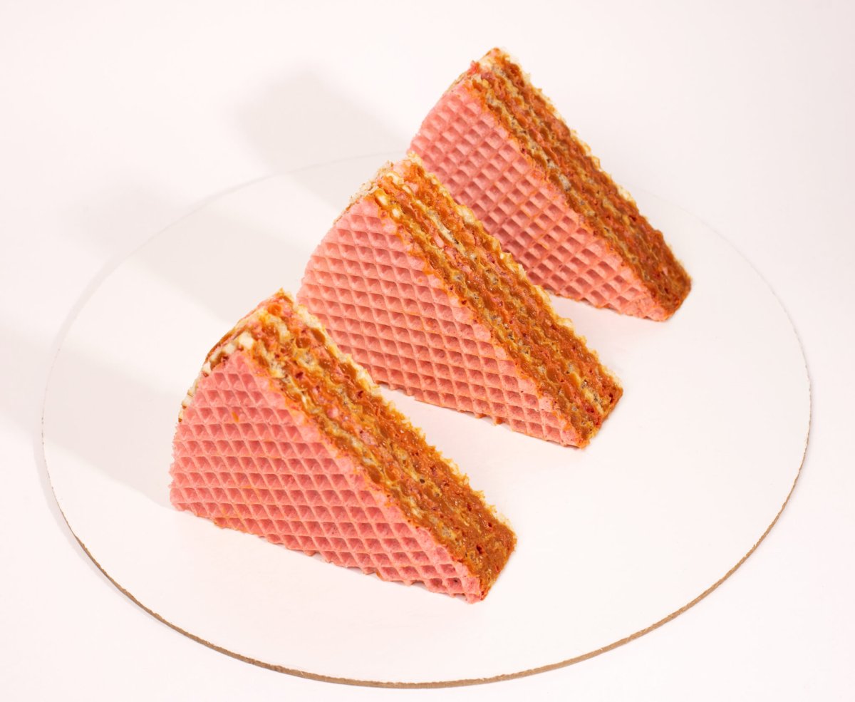 Вафельные коржи со сгущенкой