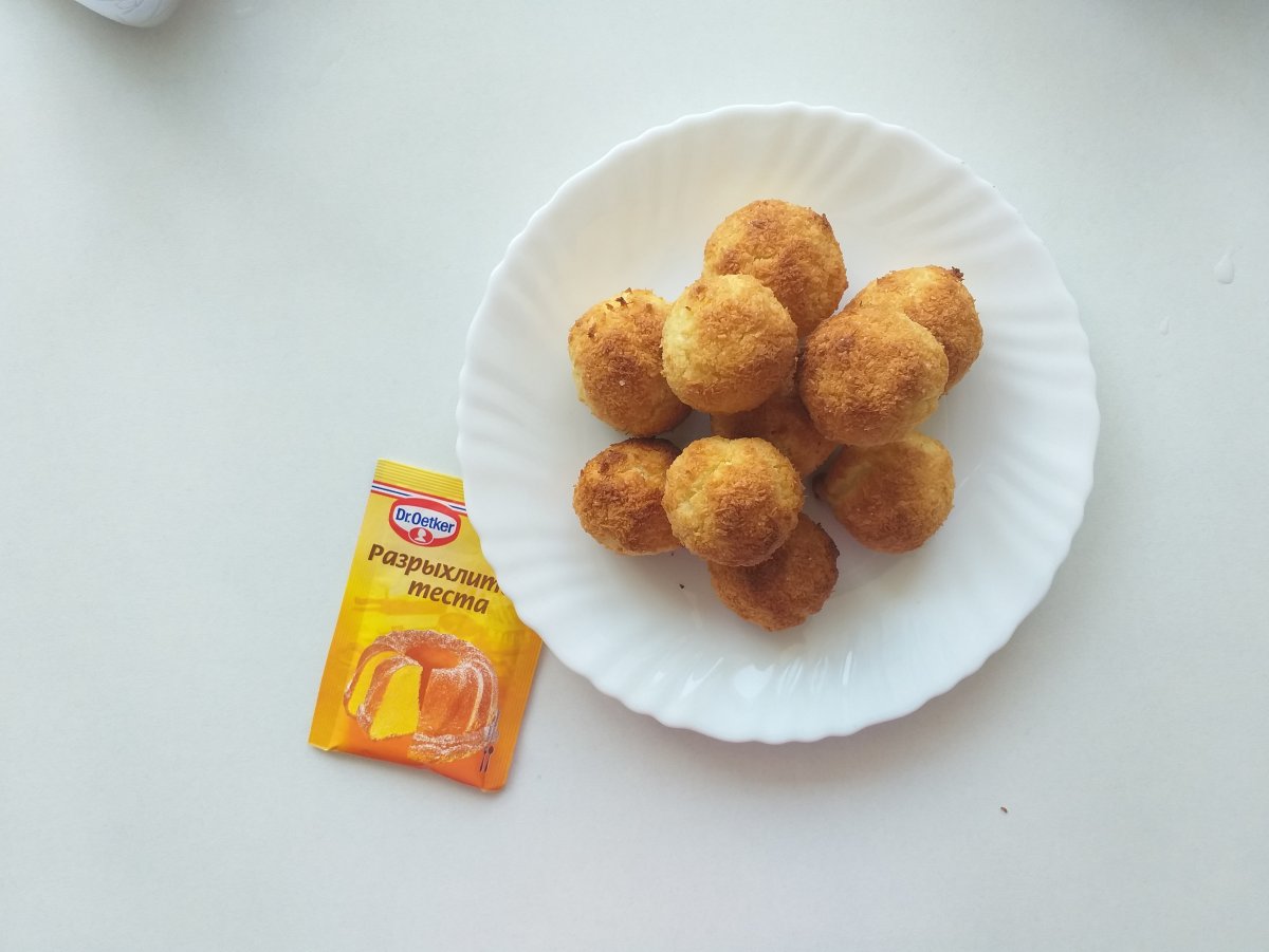 Кокосовое печенье к чаю
