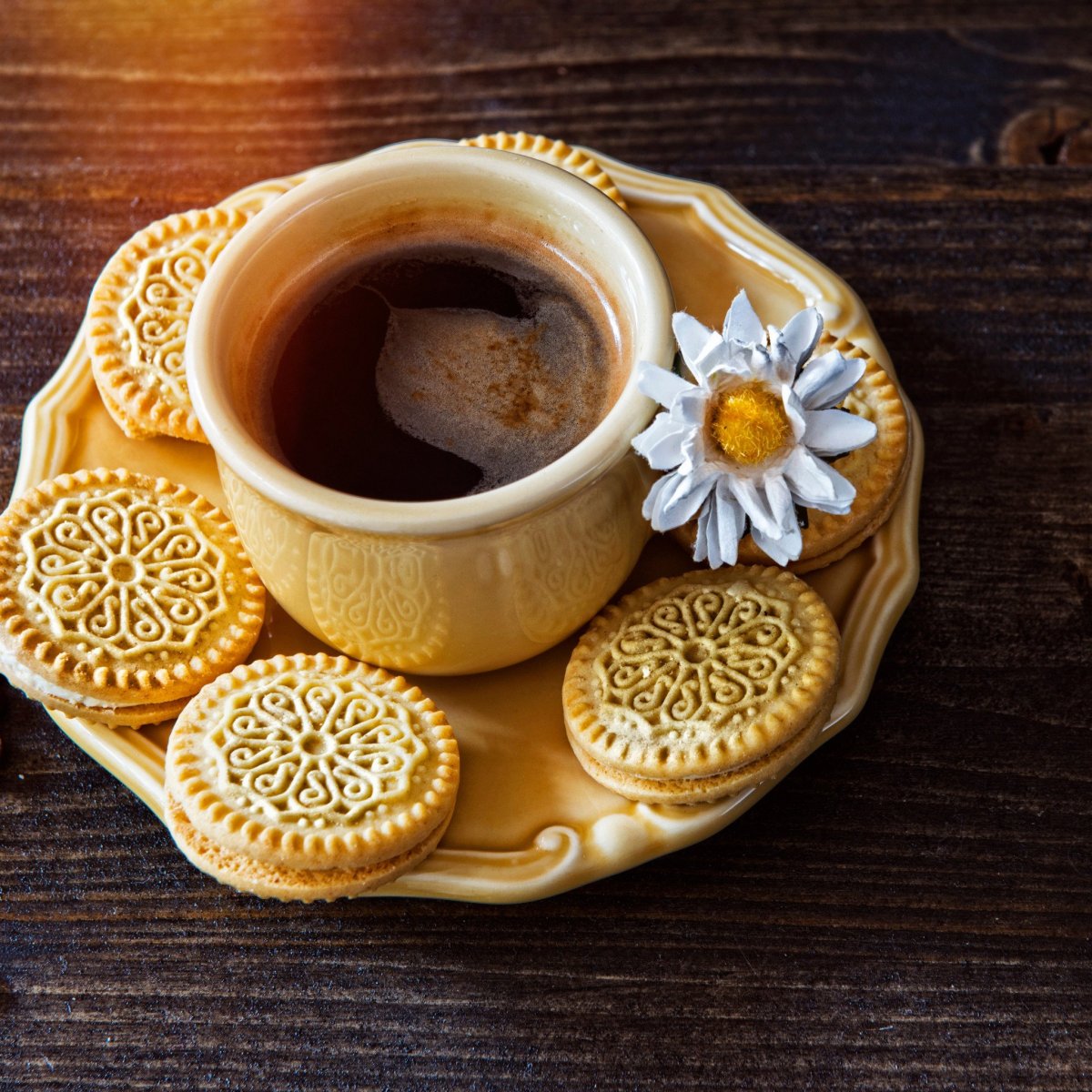Чай с печеньками Эстетика