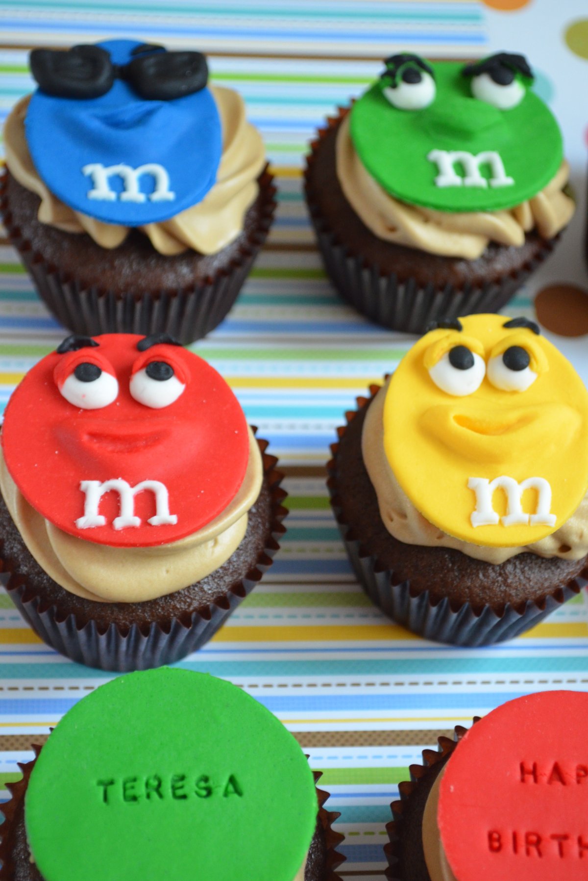 Капкейки с m&m