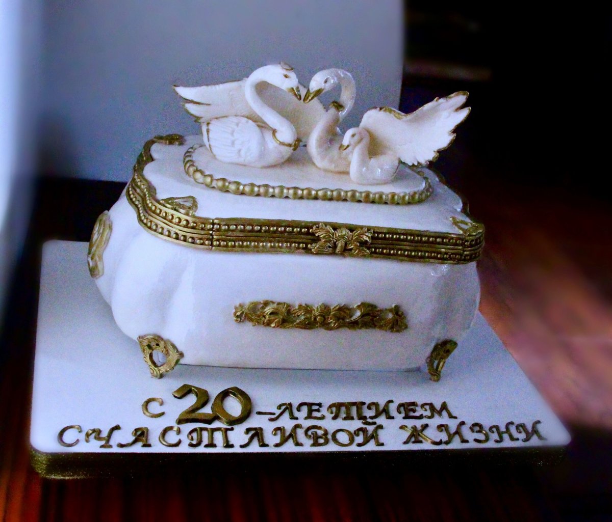 Торт на 20 лет свадьбы