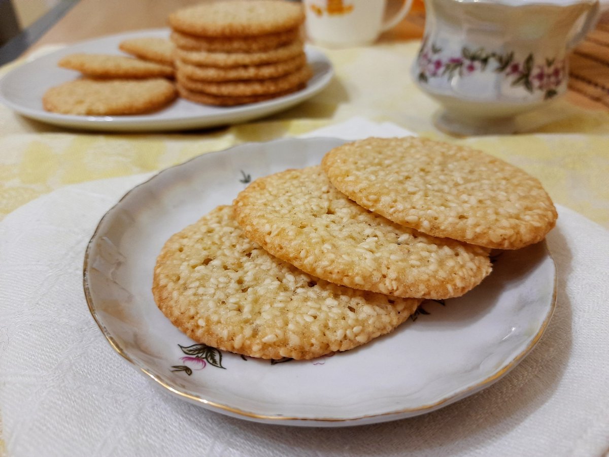 Печенье сезам с кунжутом
