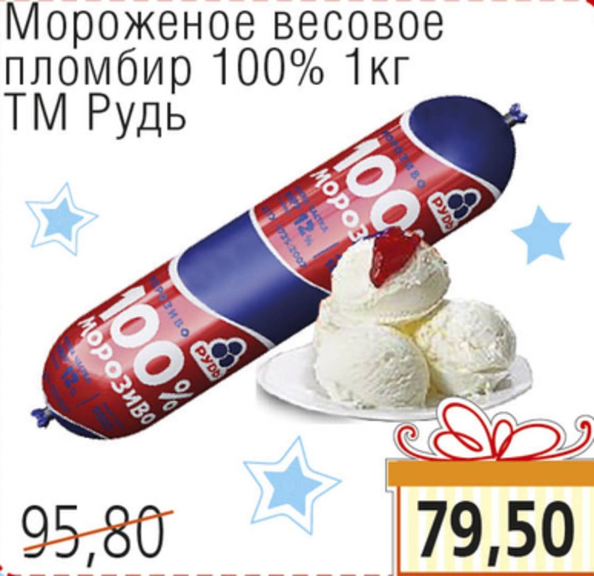 Мороженое весовое магнит