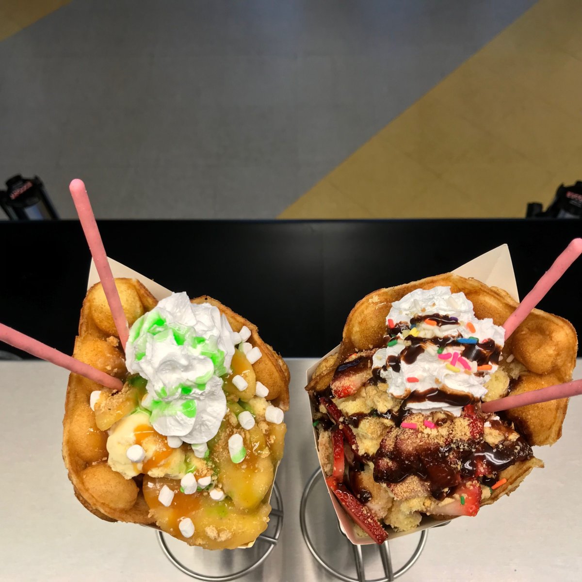 Мороженое Bubble Waffle