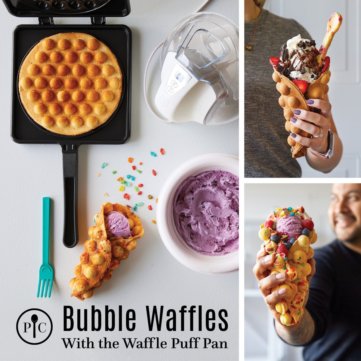 Вафельница Bubble Waffle