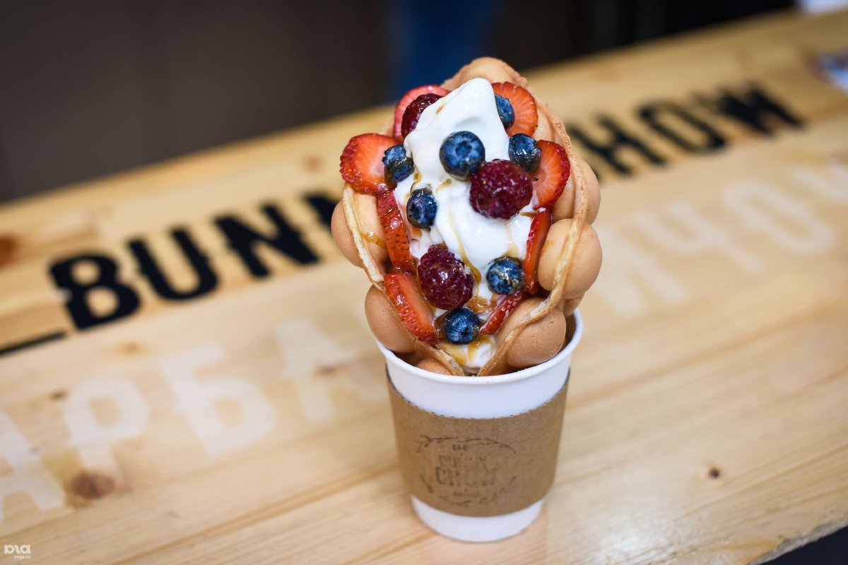 Мороженое Bubble Waffle