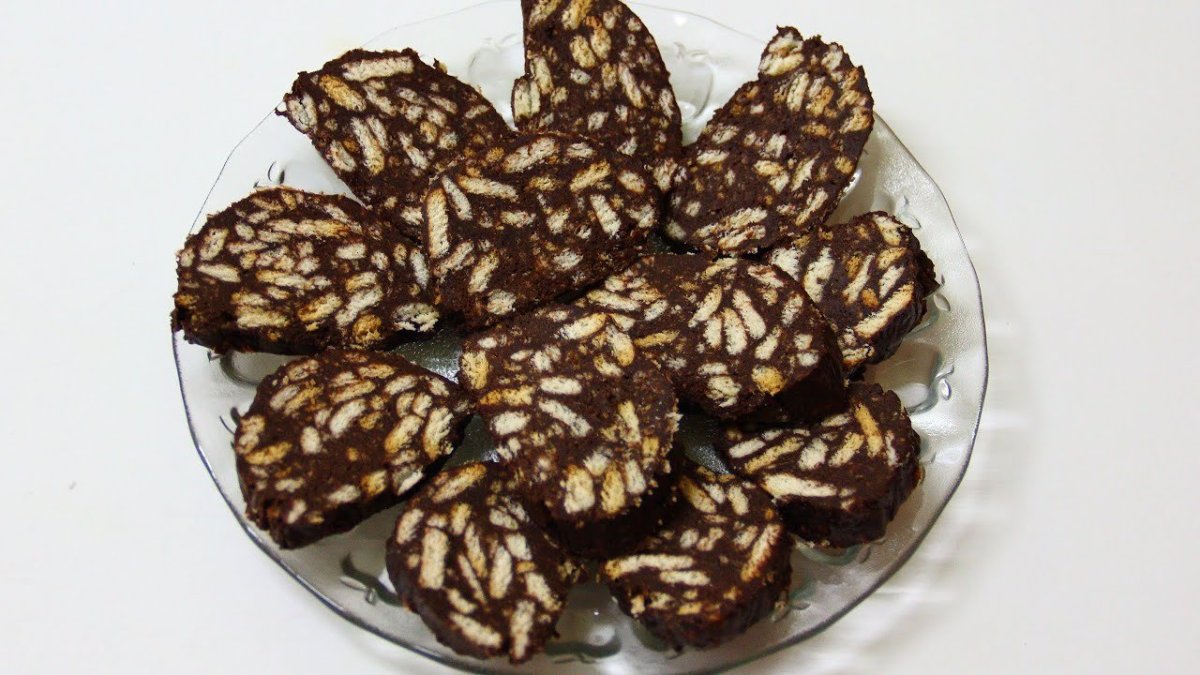 Шоколадная колбаска