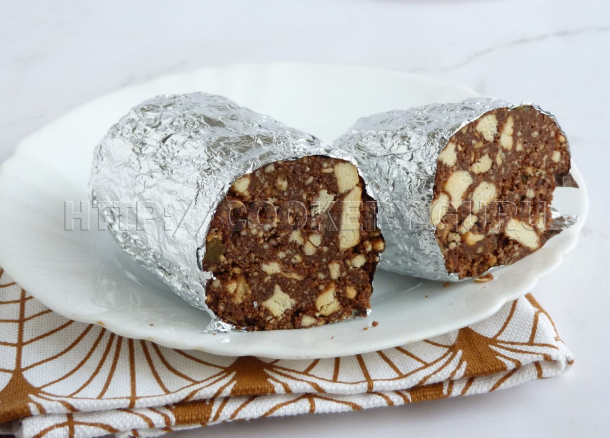 Шоколадная колбаска