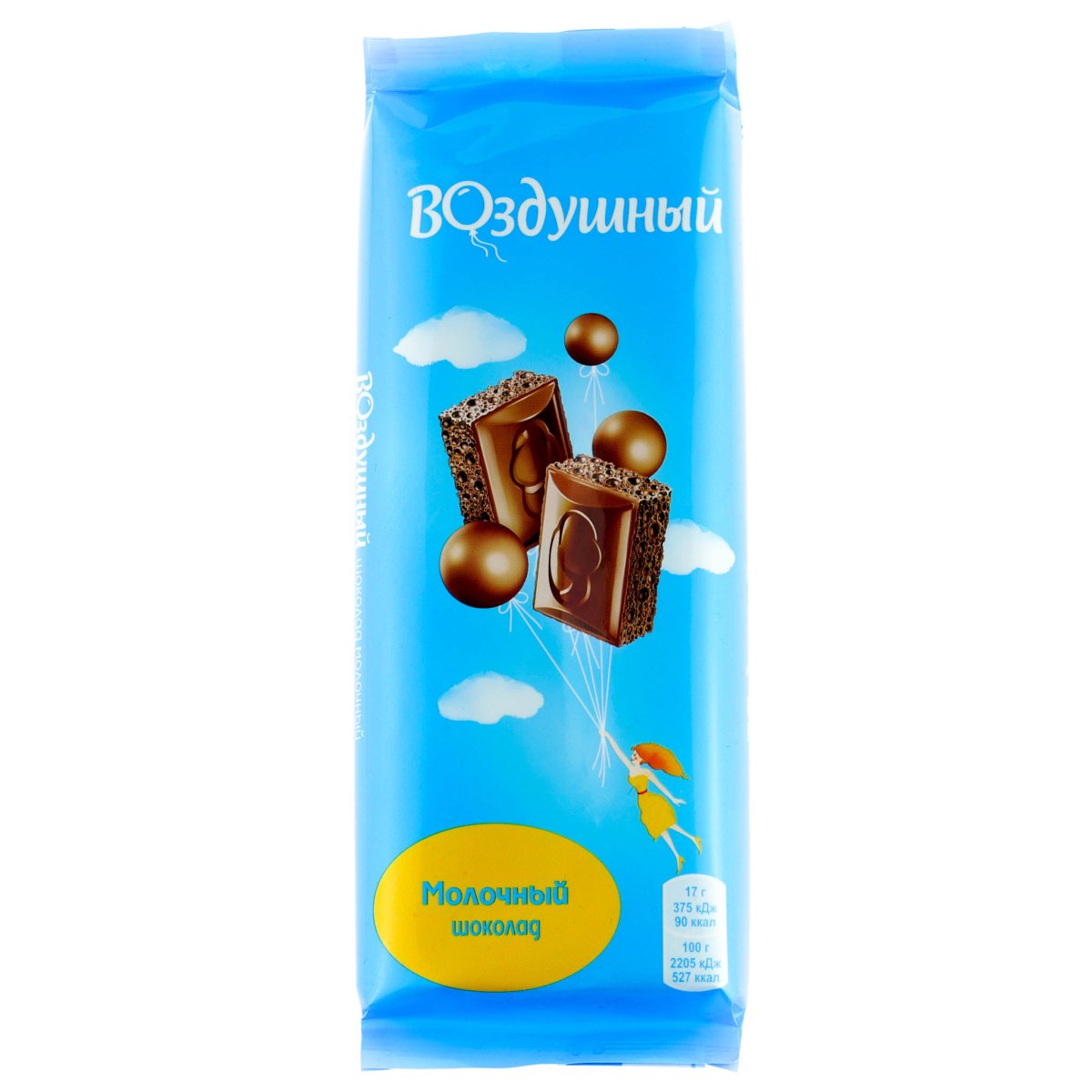 Шоколад воздушный молочный пористый 85г