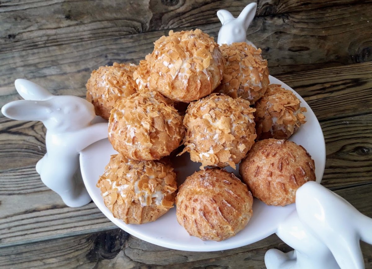 Заварнушки с кремом