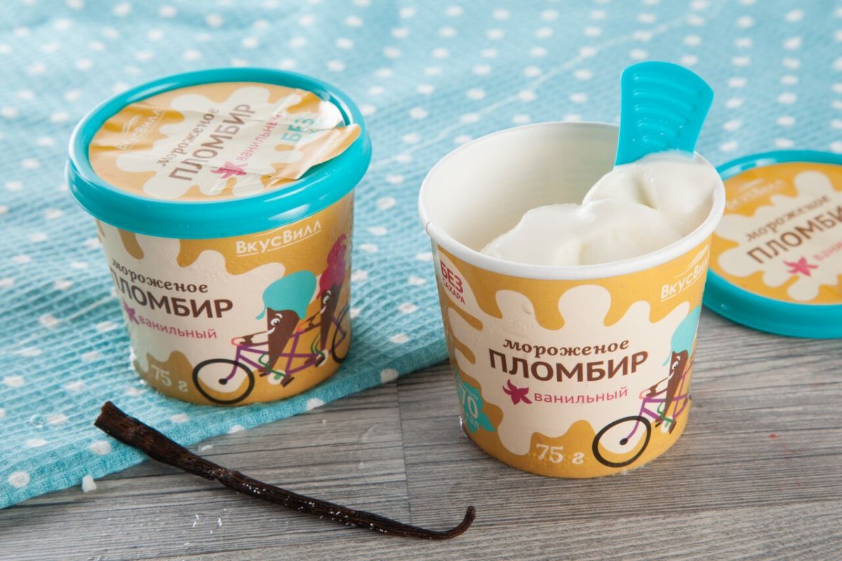 Мороженое со вкусом банана