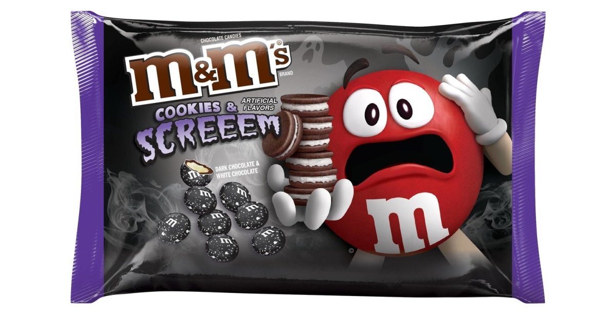 M M'S красный и желтый