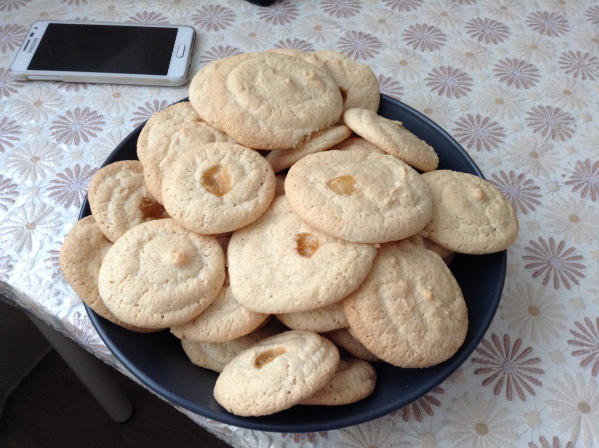 Печенье с творогом и яблоками