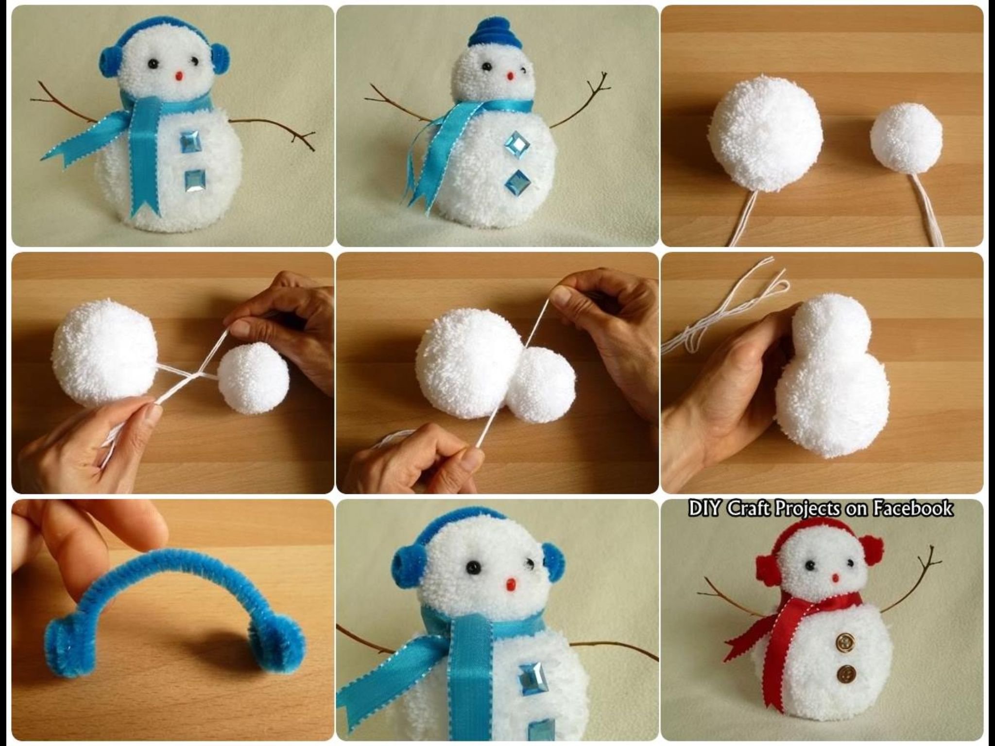 Снеговик своими руками на Новый год 2024 из подручных материалов