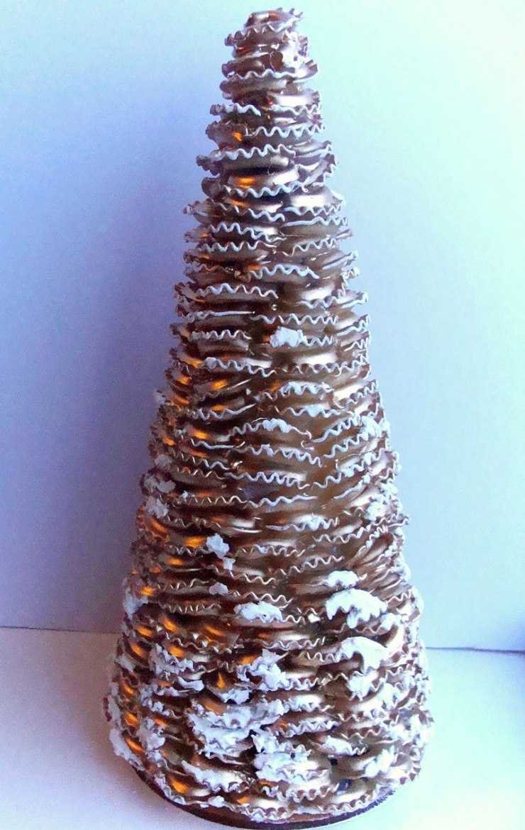 Поделка елка из макарон своими руками