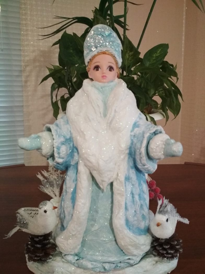 Новогодняя поделка Снегурочка