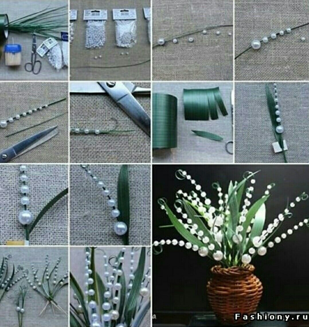 Украшения для сада из бутылок