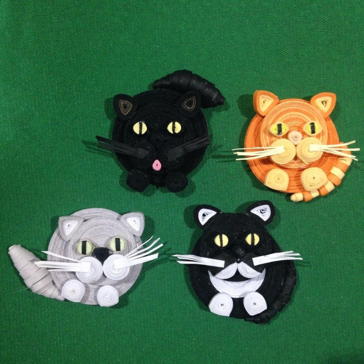 Поделка кошка из бумаги