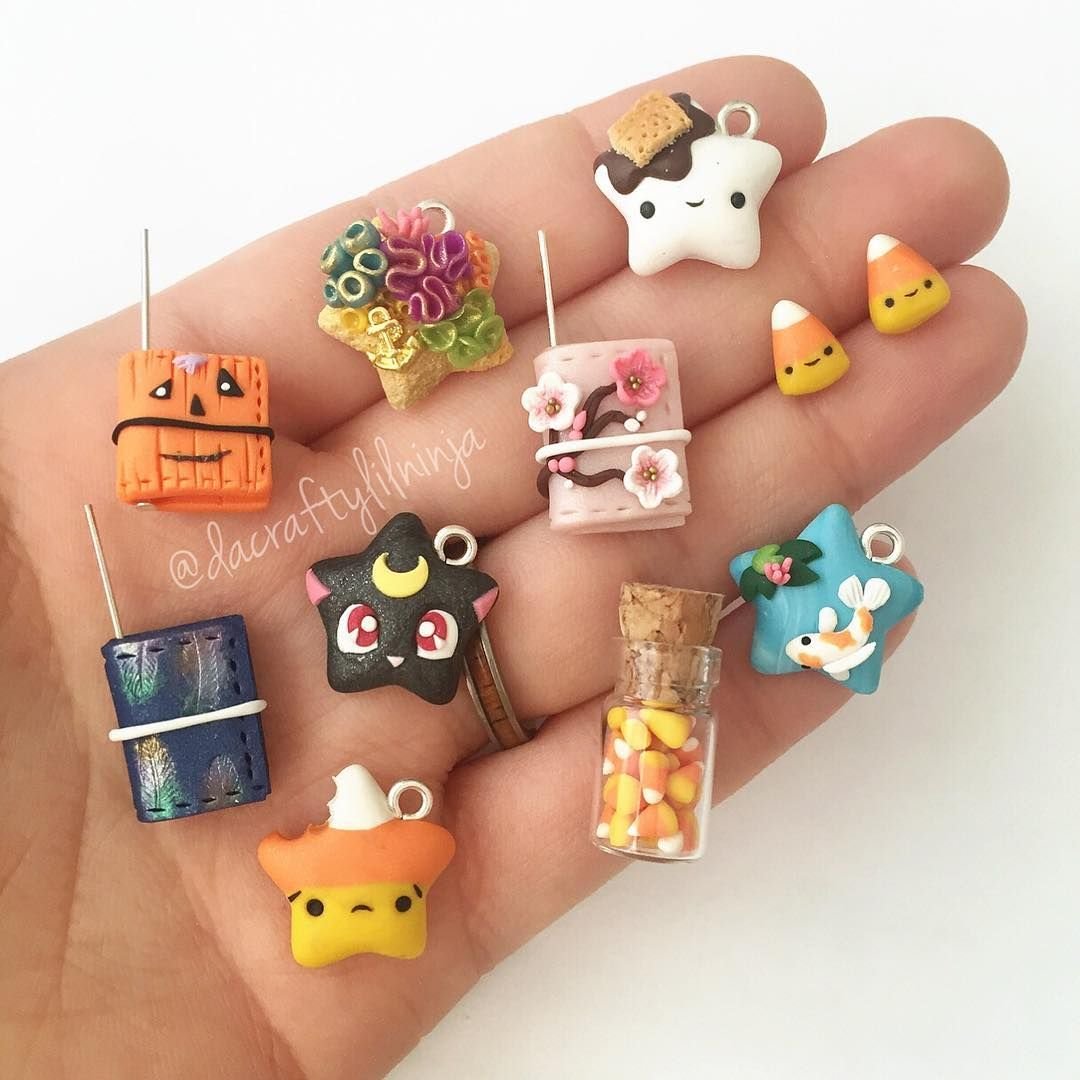 Мини фигурки из полимерной глины