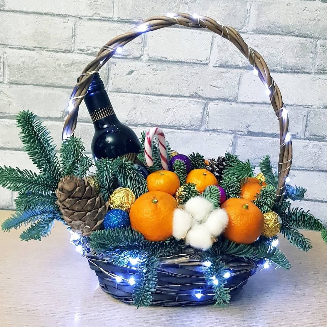 Подарочная корзина на новый год воспитателям