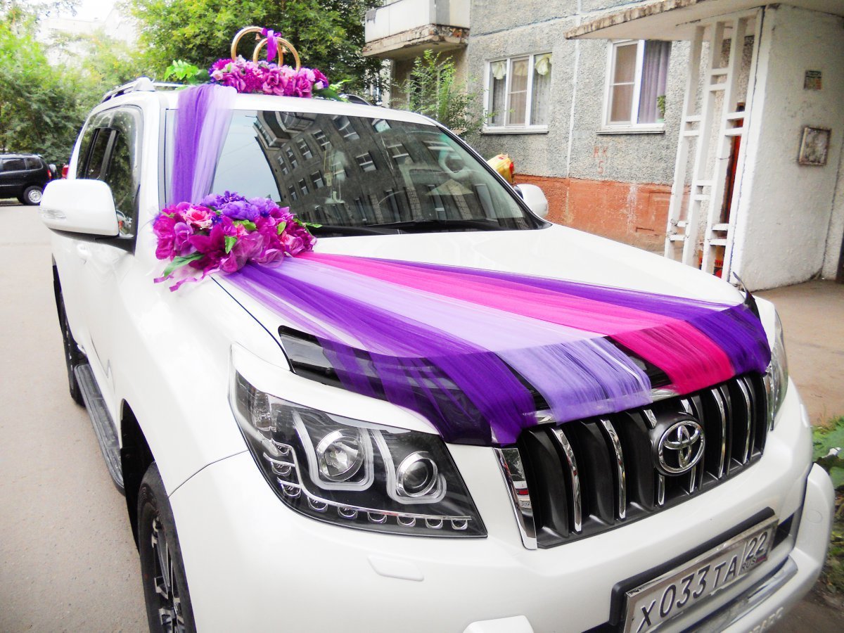 Ленты на автомобиль на свадьбу