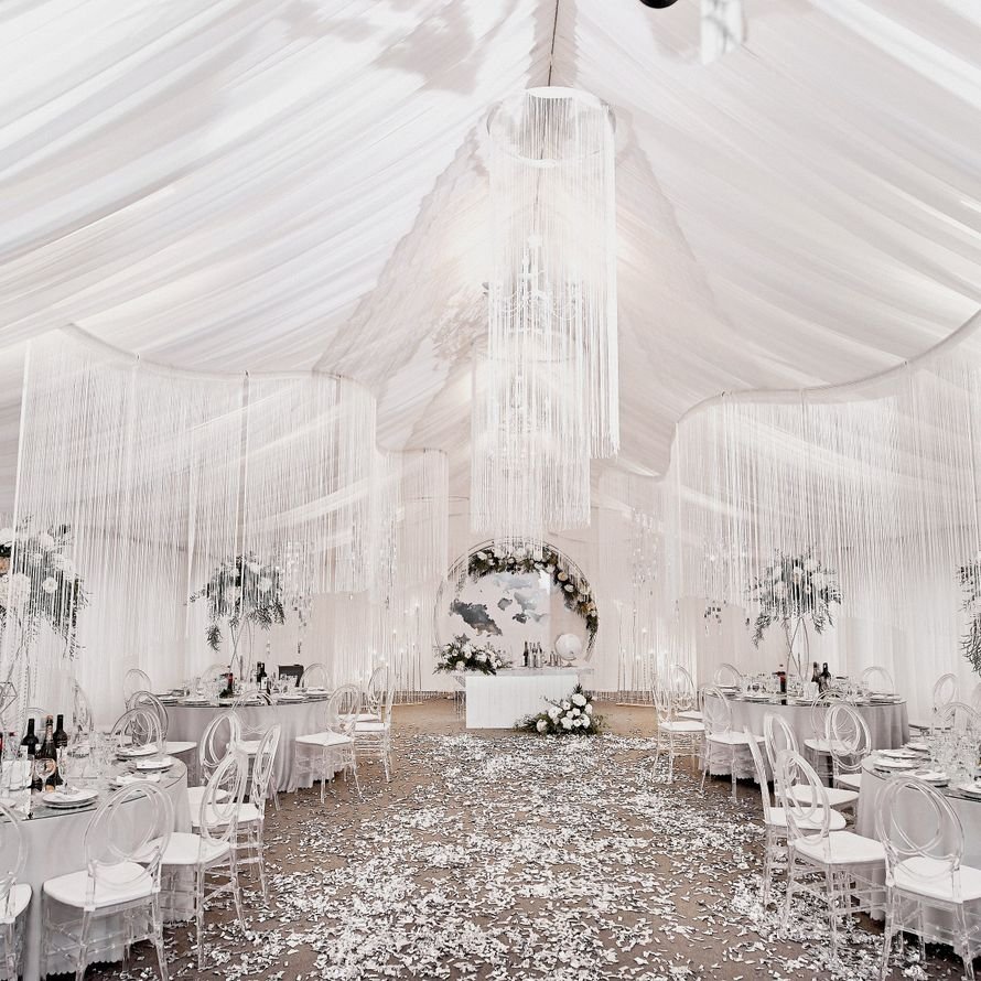 Ястребово белоснежный шатер на озере White Wedding Белгород