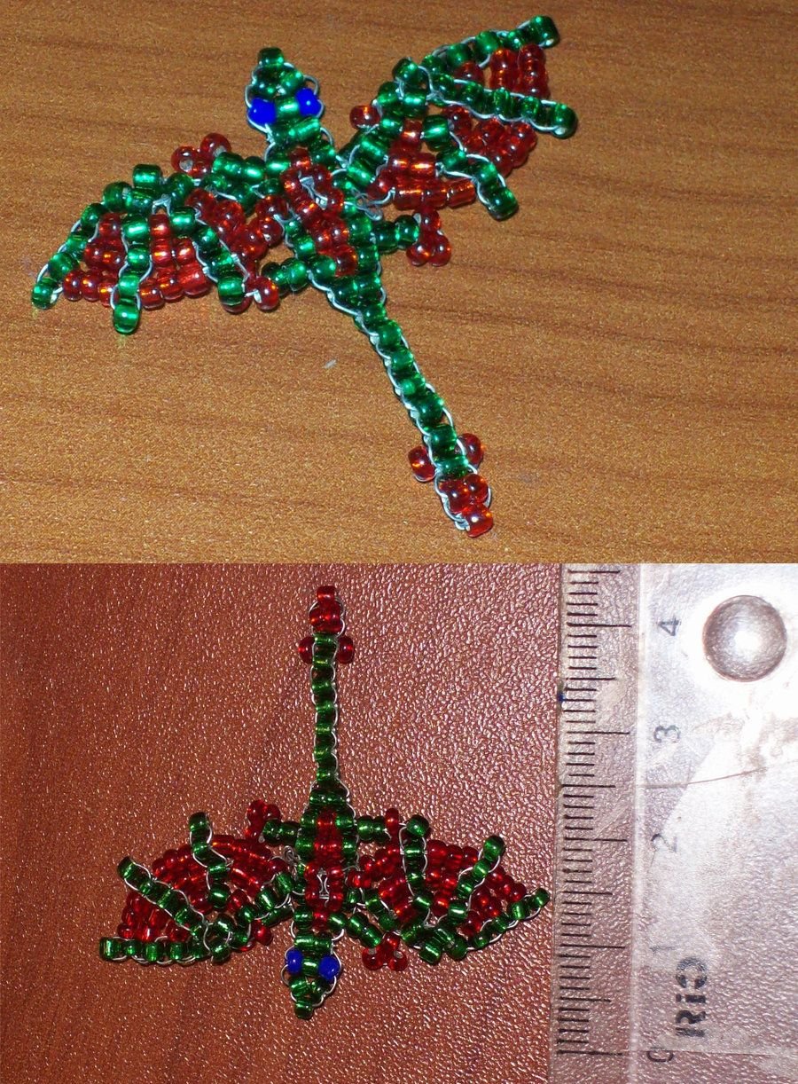Новогодние поделки из бисера