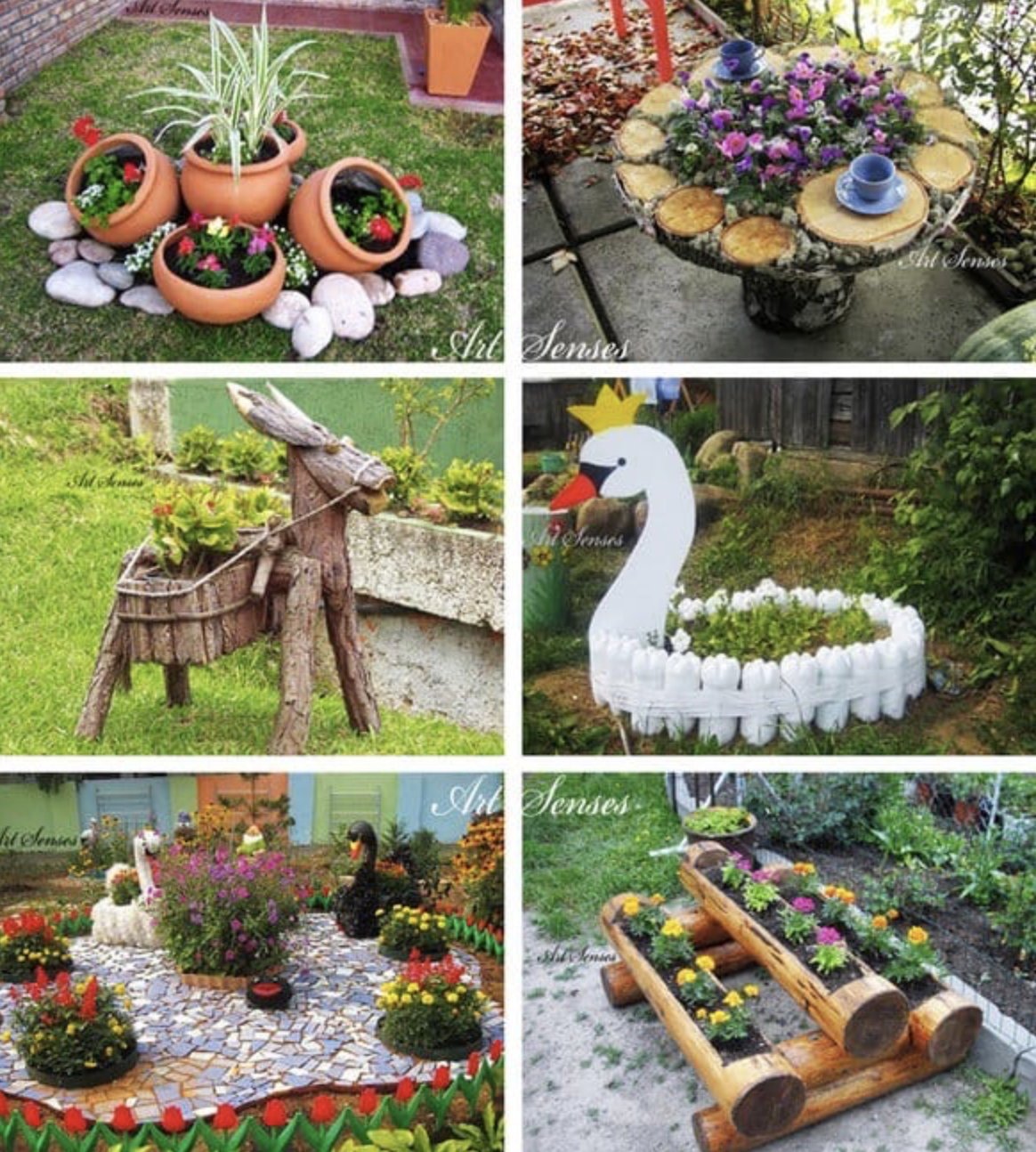 55 идей для декора садового участка своими руками из подручных материалов!