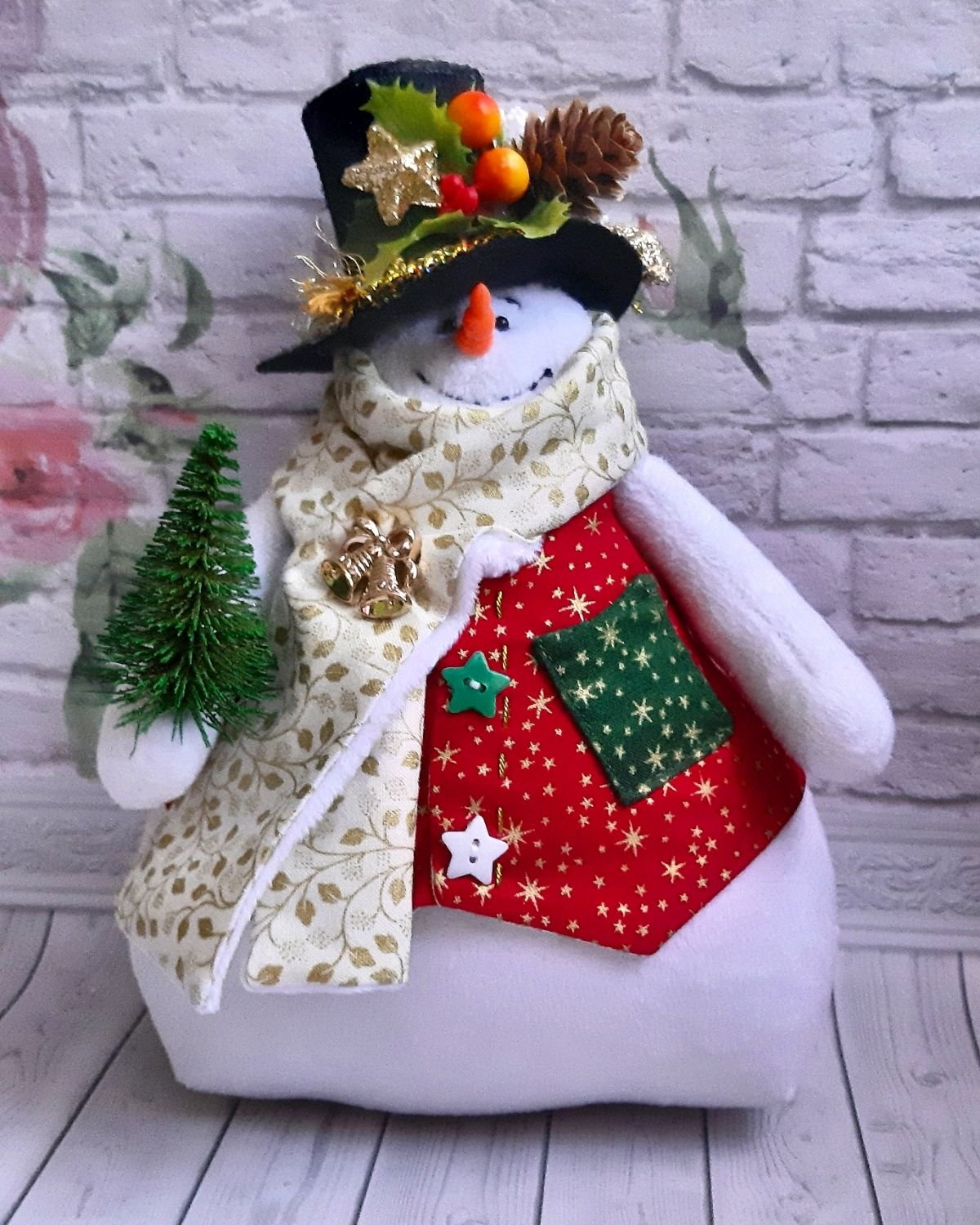 Снеговик из втулки