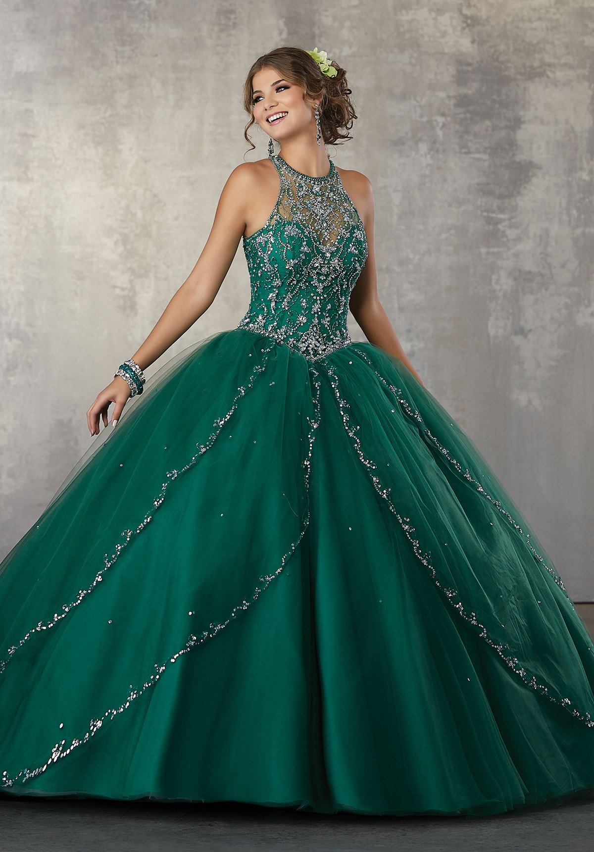 Платье изумрудный Emerald Green Lime
