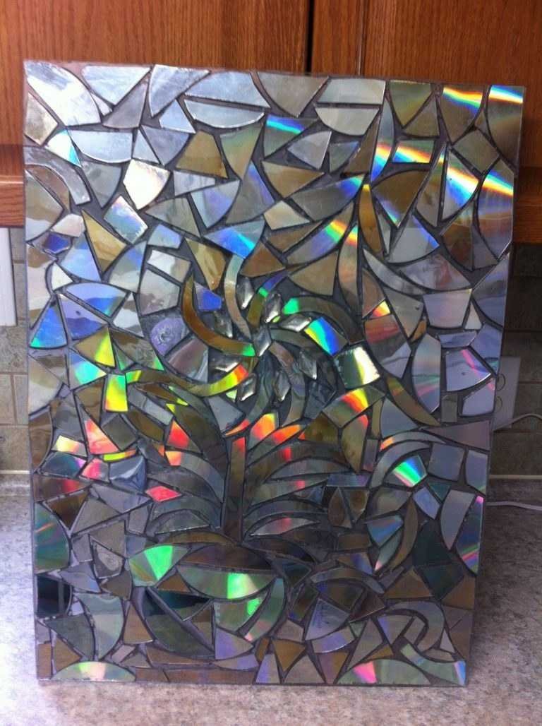 Мозаика из компакт дисков