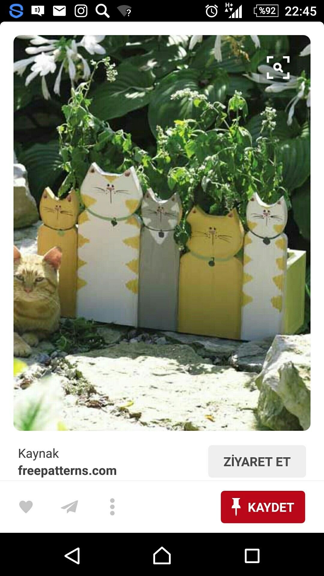 Декор для забора кот