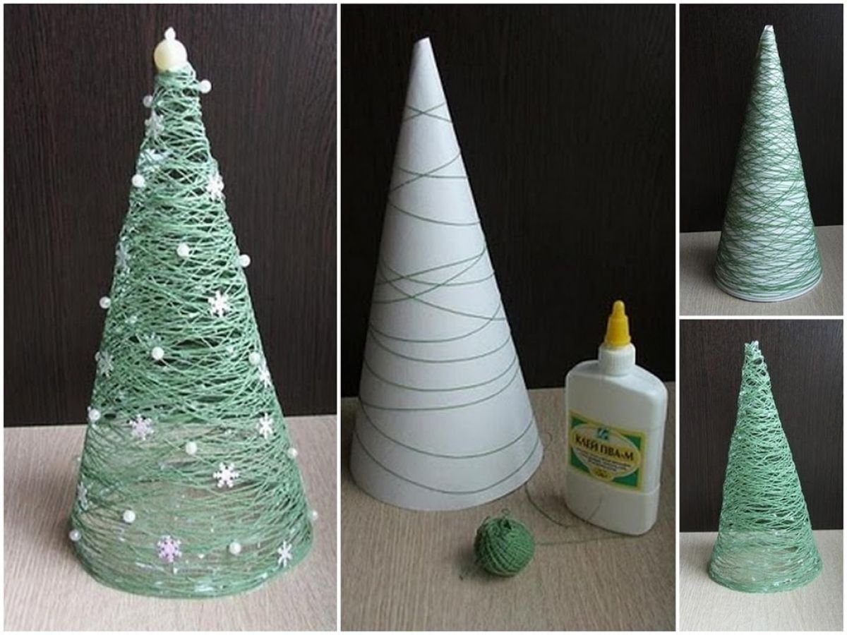 Новогодняя елочка из фоамирана и картона / DIY Christmas Tree