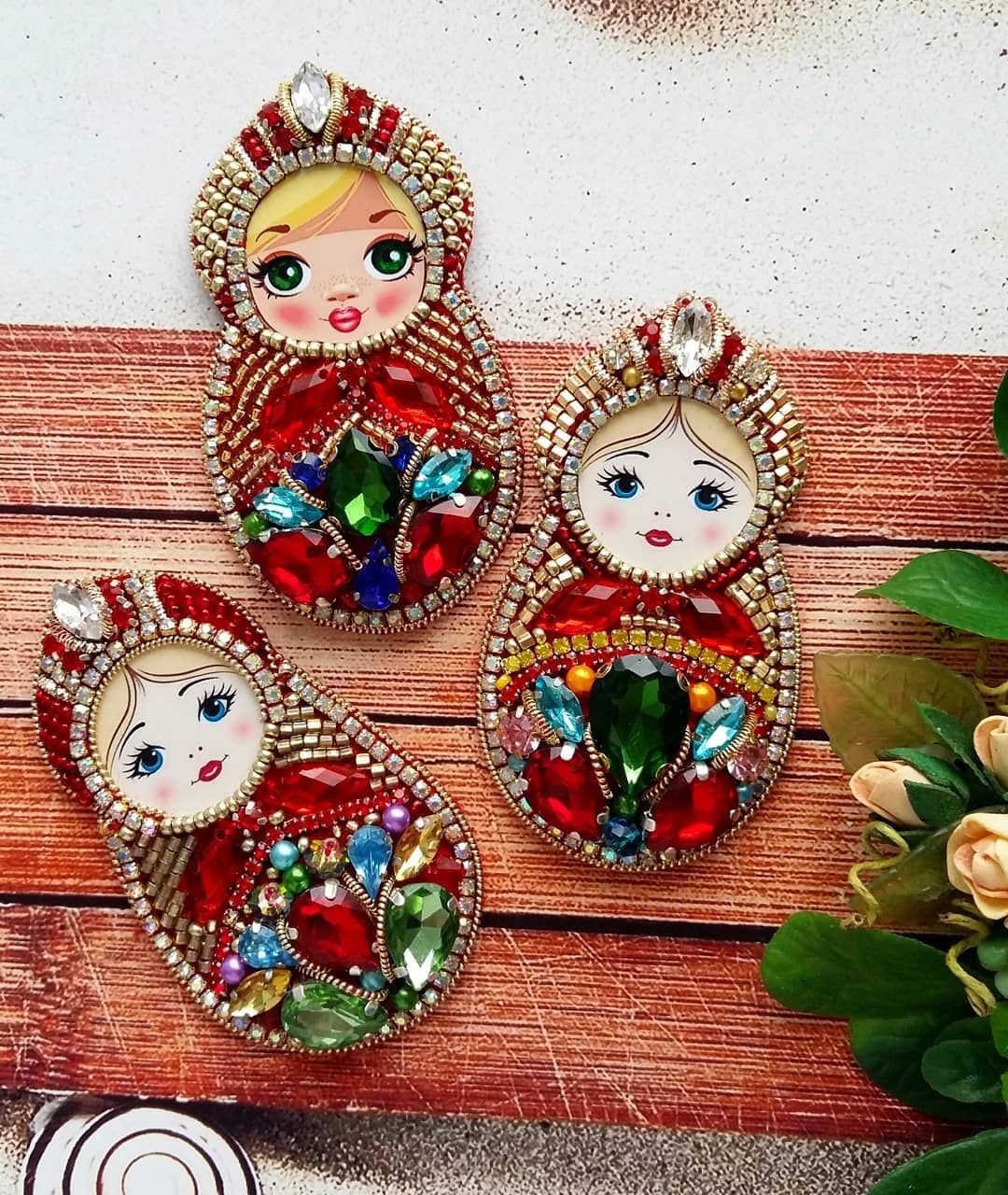 Матрешка игрушка из ткани