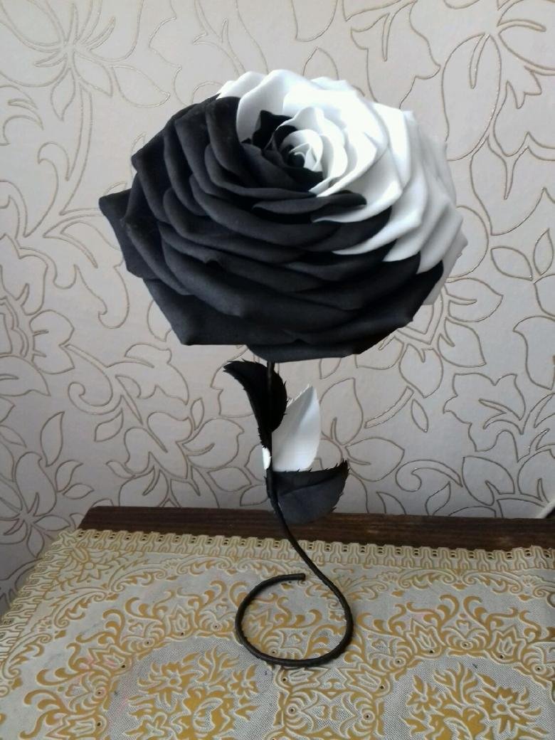 МК роза из изолона