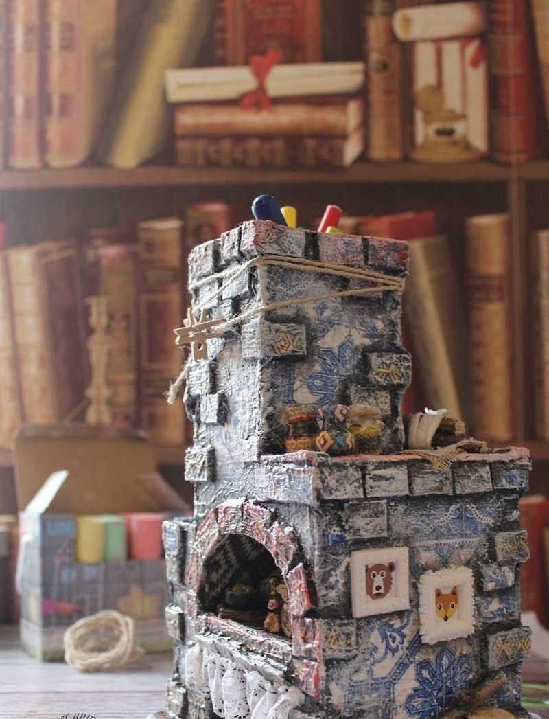 Расписная печь русская