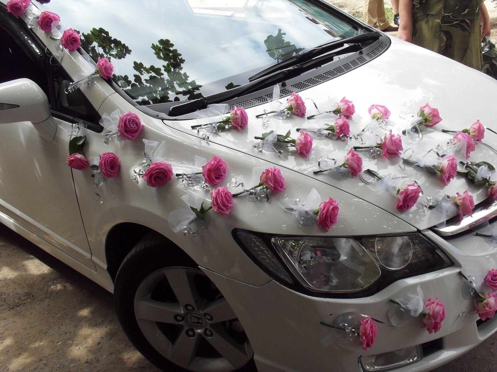 Украшение машины на свадьбу своими руками, свадебные украшения