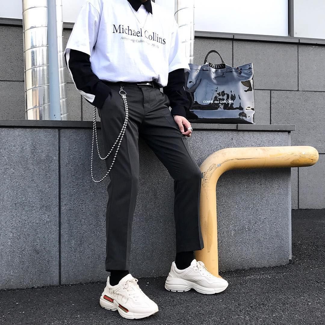 Aesthetic grunge boy одежда Корея