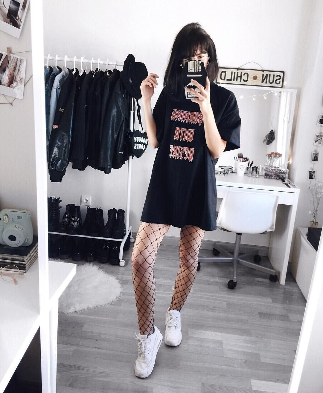 Гранж outfit korean
