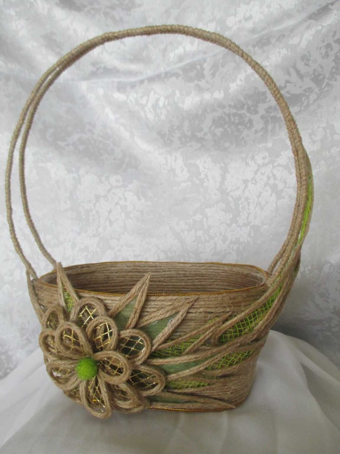 Корзина из шпагата