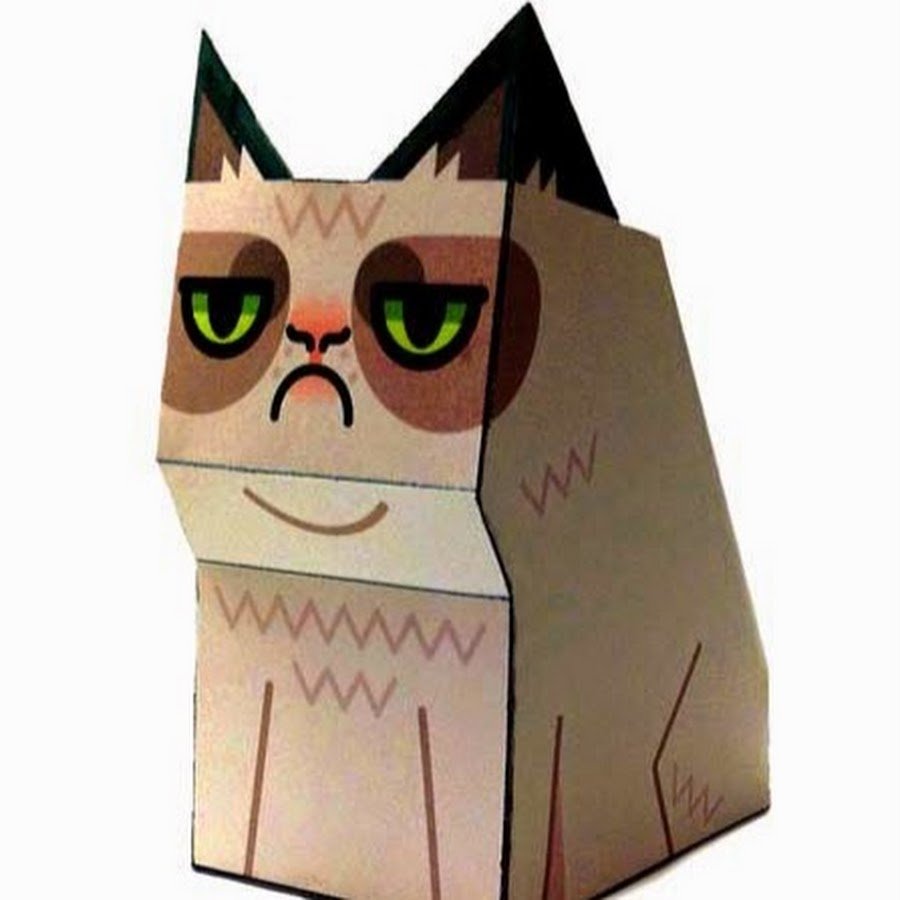 Кот из бумаги