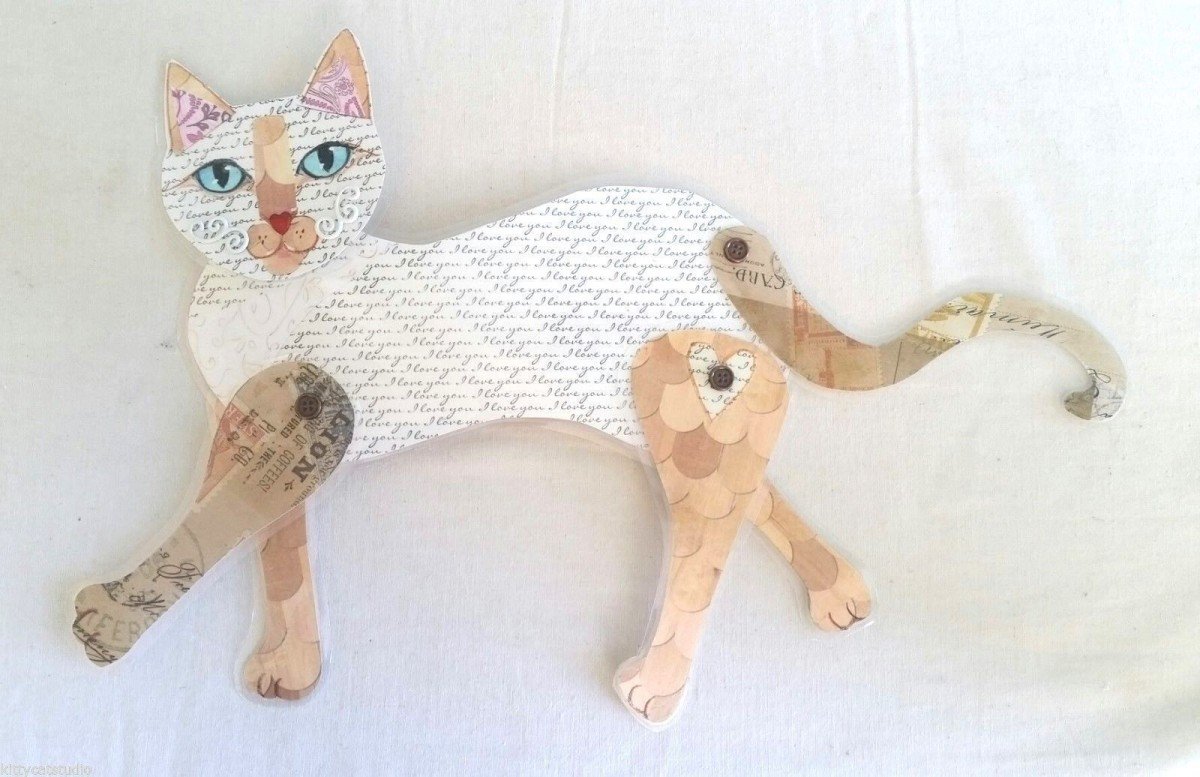 Развертка котика из бумаги
